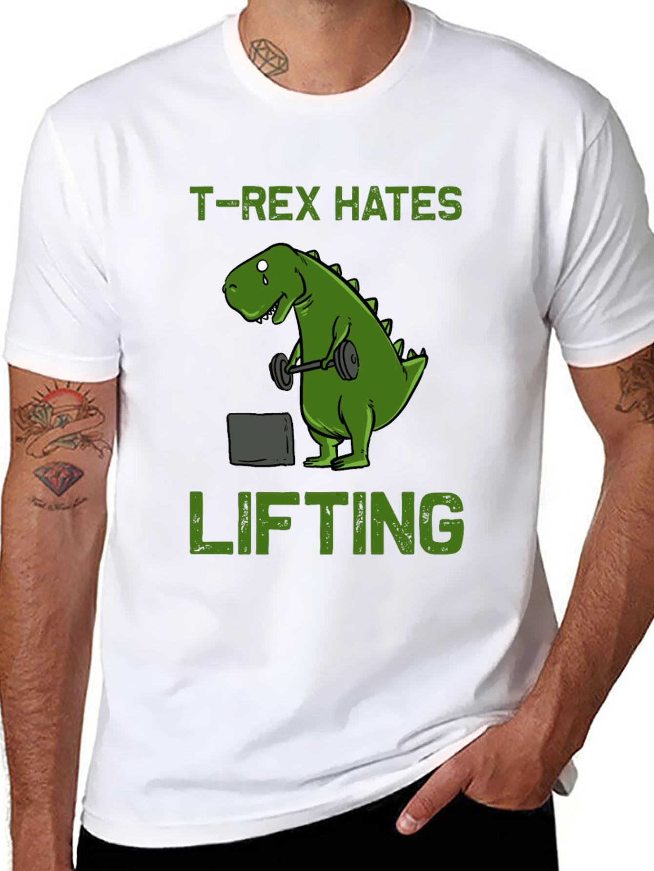 T-Rex Hates Lifting T-Shirt