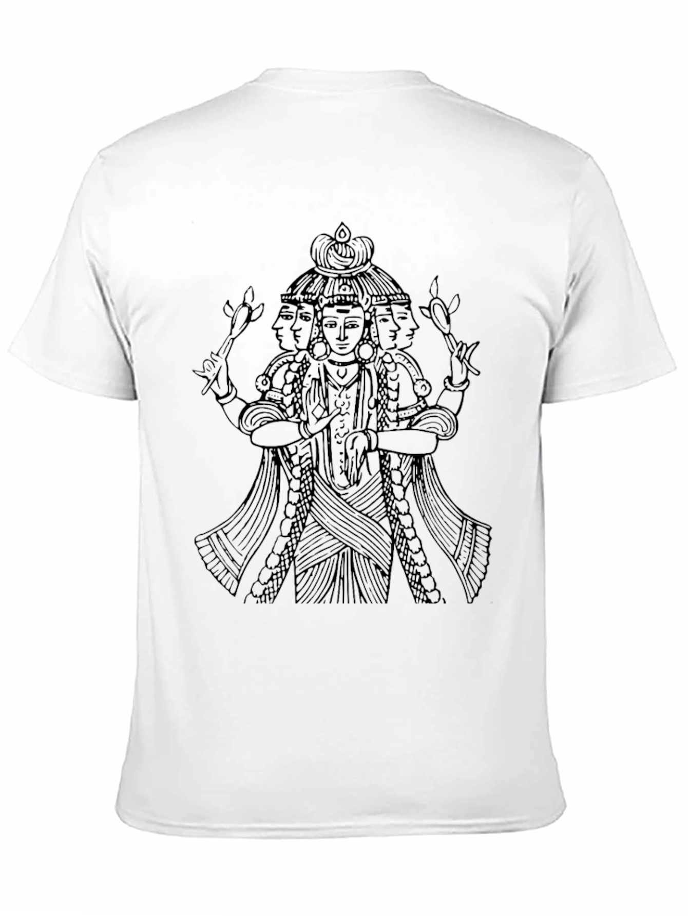 Brahma Graphic Tee - Unique Hindu God Design