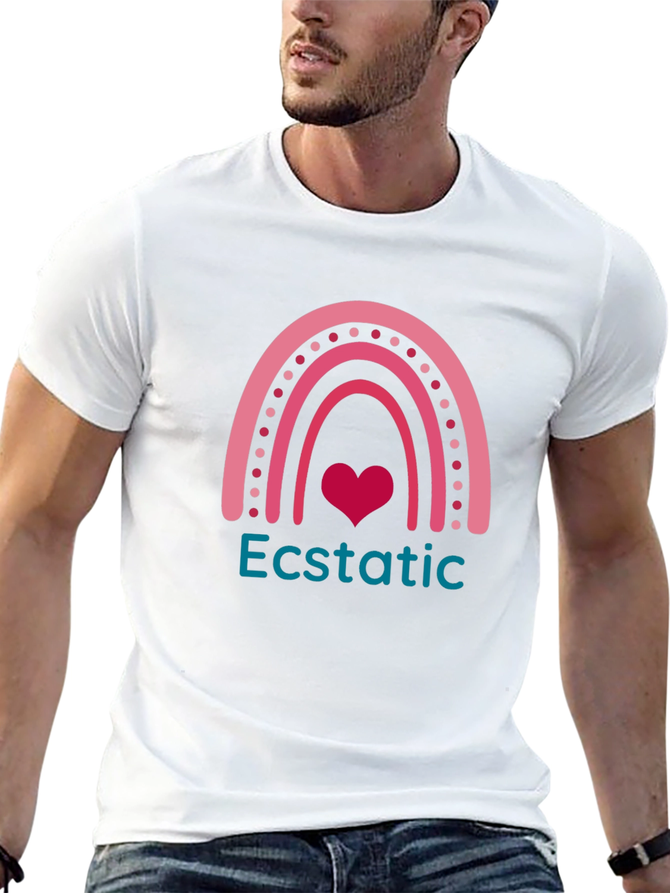 Ecstatic Rainbow Heart T-Shirt
