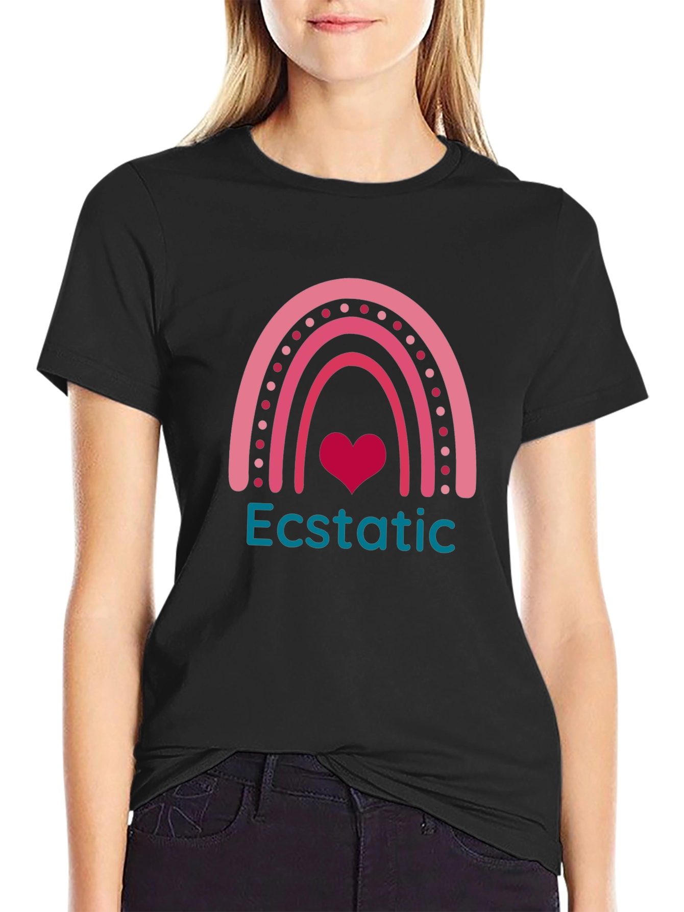 Ecstatic Rainbow Heart T-Shirt