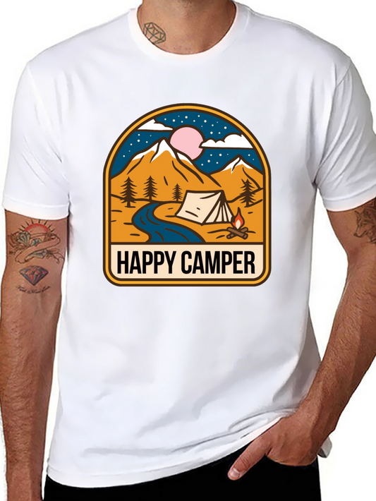 Happy Camper Graphic T-Shirt - Adventure Ready!