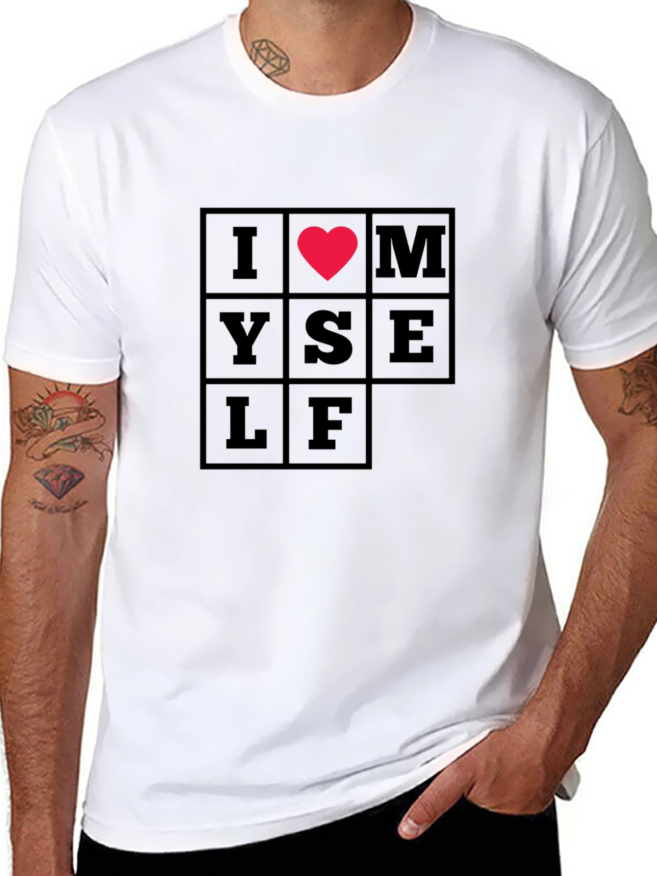 I Heart Myself T-Shirt - Trendy Graphic Tee