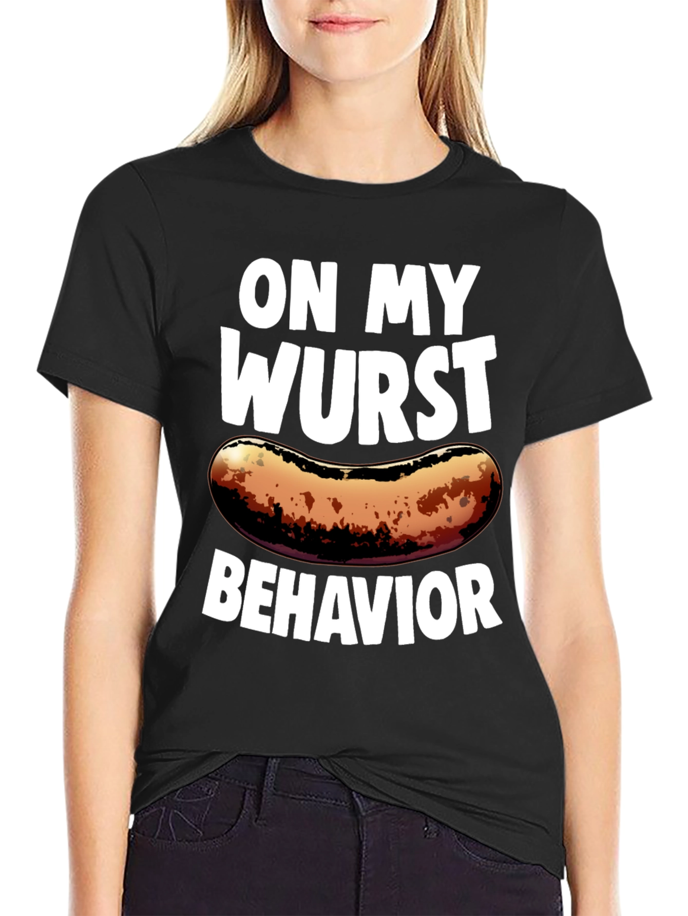 Wurst Behavior Graphic Tee - Funny Food T-Shirt