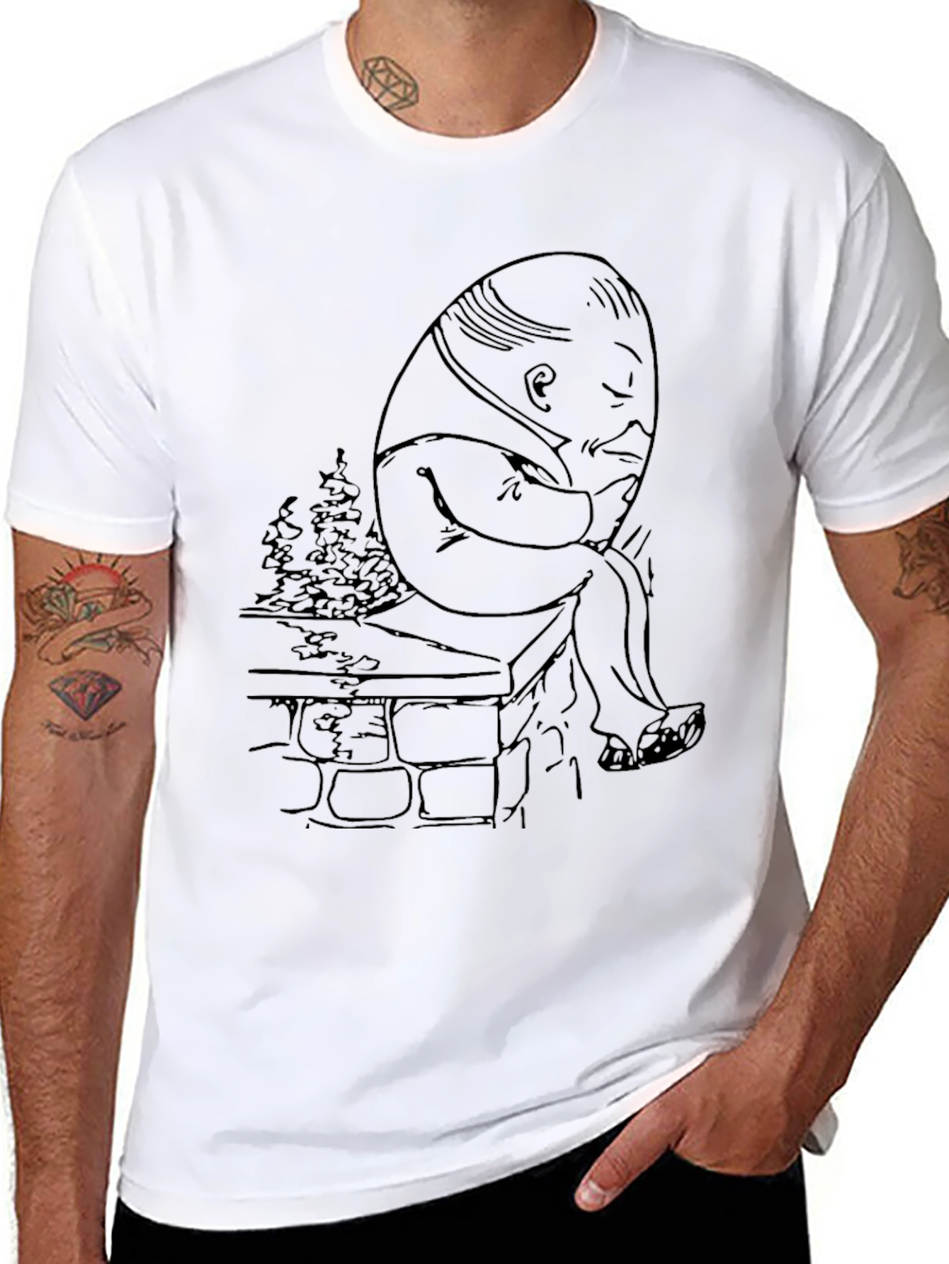 Humpty Dumpty Graphic Tee - Classic Character Design