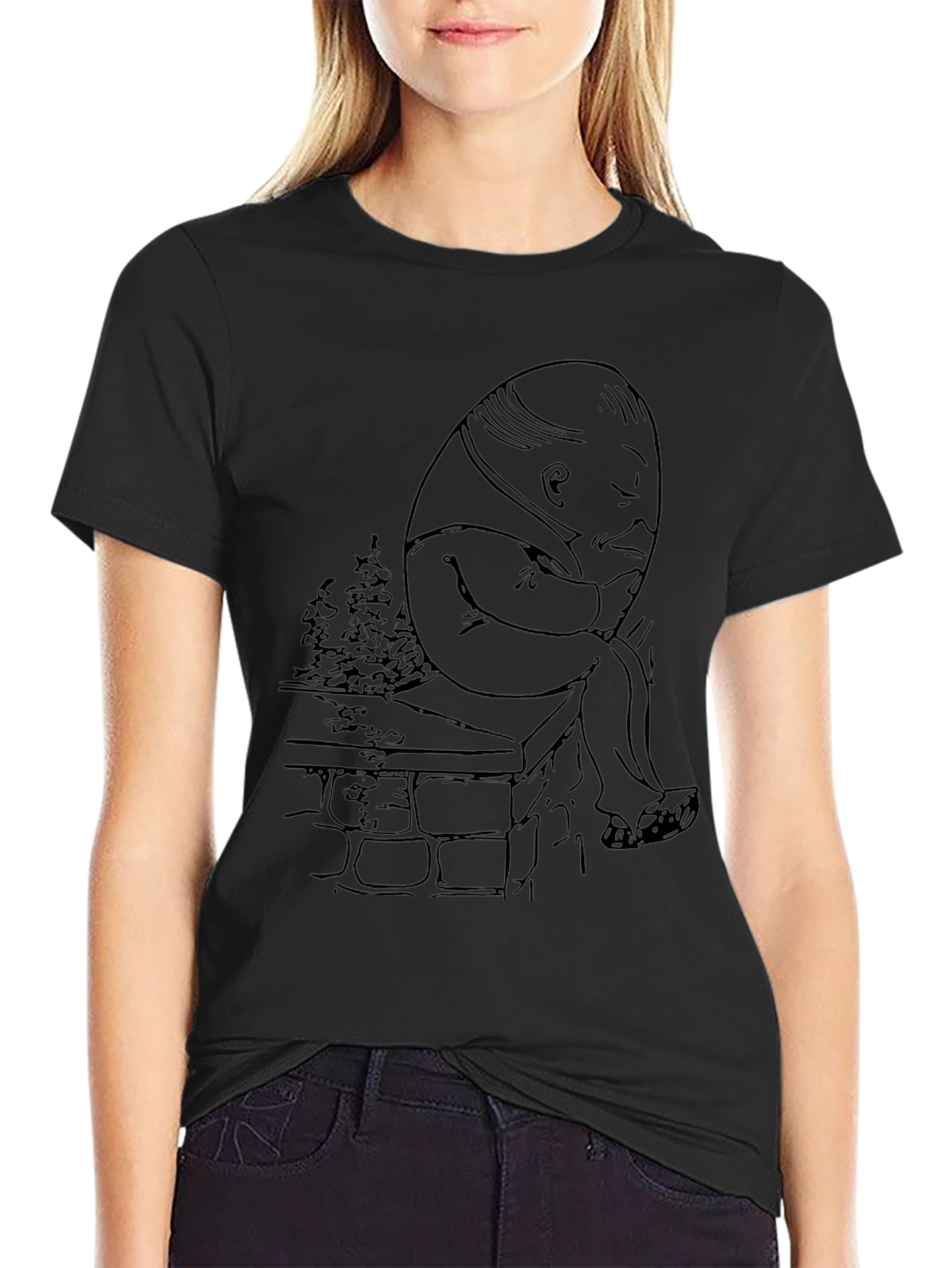 Humpty Dumpty Graphic Tee - Classic Character Design