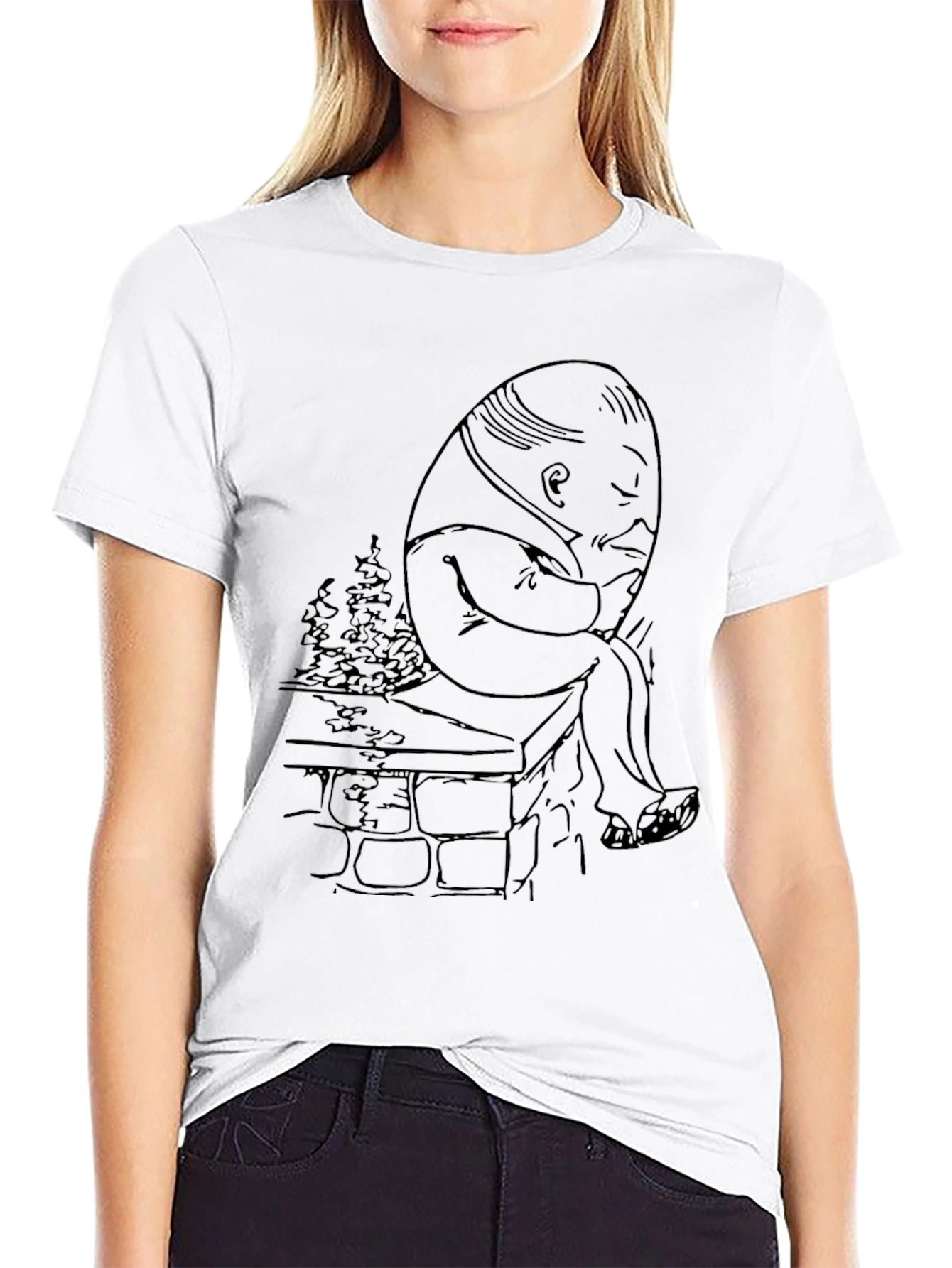Humpty Dumpty Graphic Tee - Classic Character Design