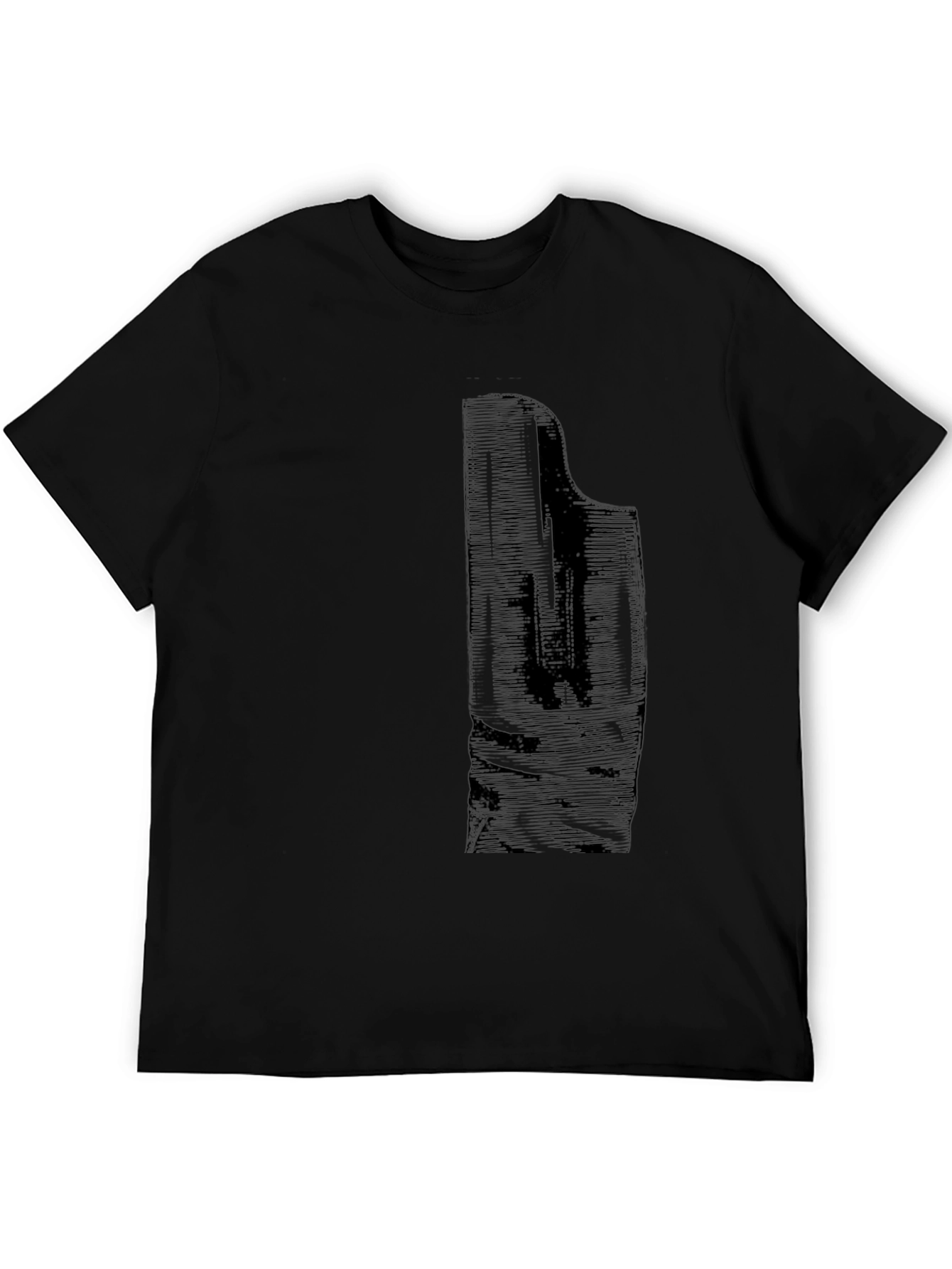 Black Piano Graphic Tee - Casual Mens T-Shirt
