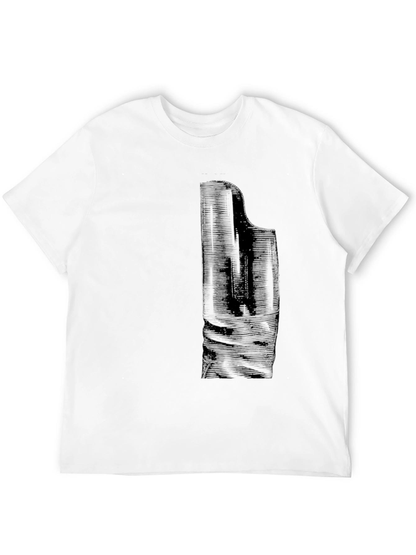 Black Piano Graphic Tee - Casual Mens T-Shirt