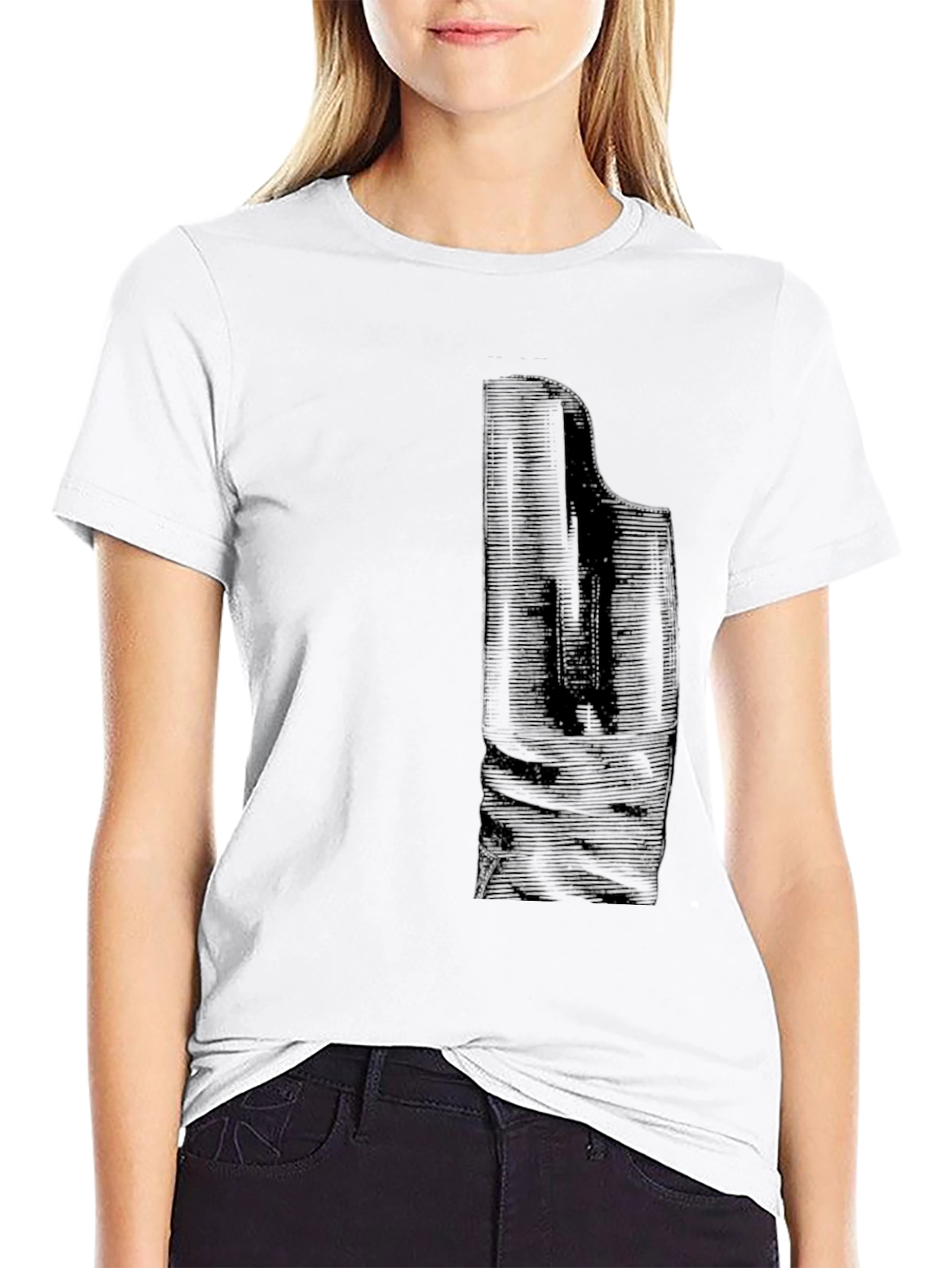 Black Piano Graphic Tee - Casual Mens T-Shirt