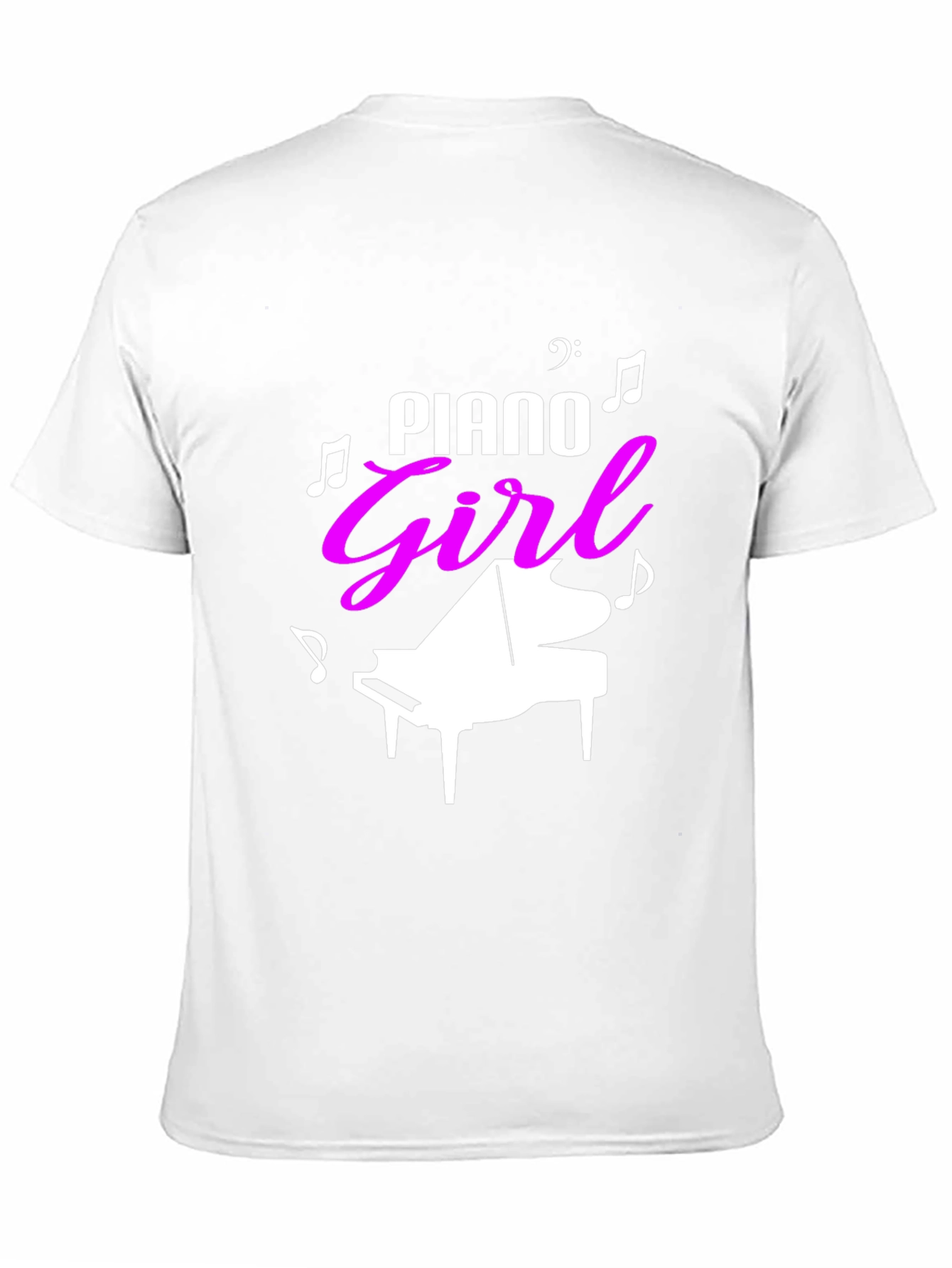 Piano Girl Graphic Tee - Music Lover Shirt