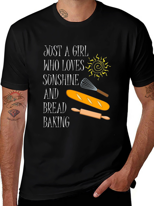 Sunshine & Bread Baking Graphic T-Shirt