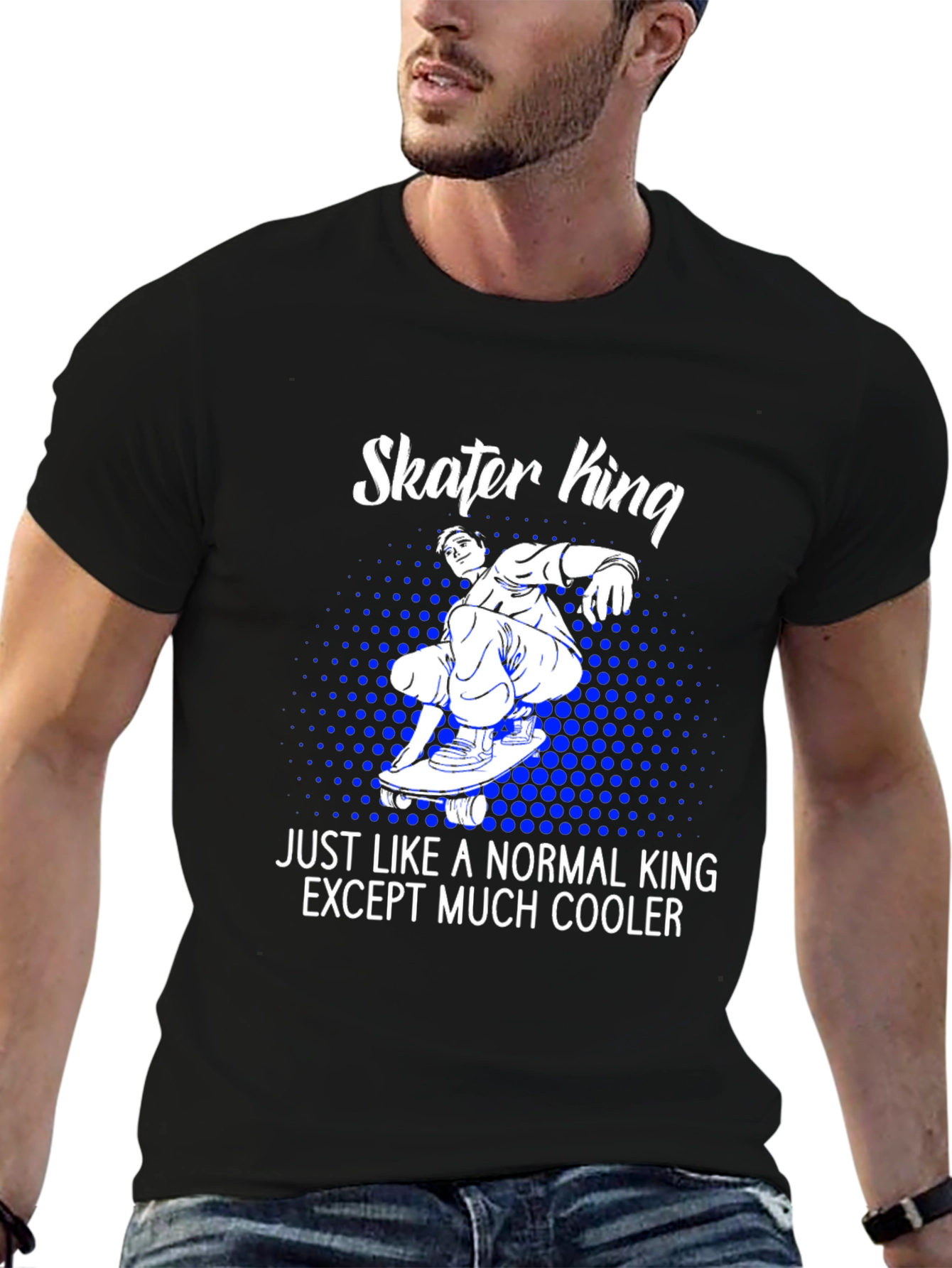 Skater King T-Shirt - Cool Graphic Tee