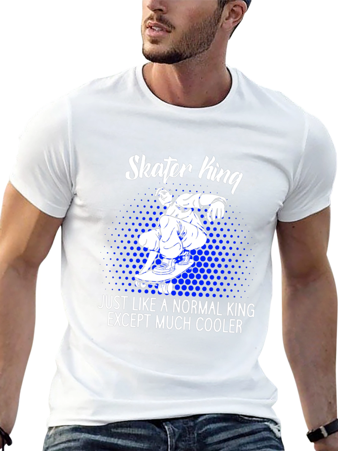 Skater King T-Shirt - Cool Graphic Tee
