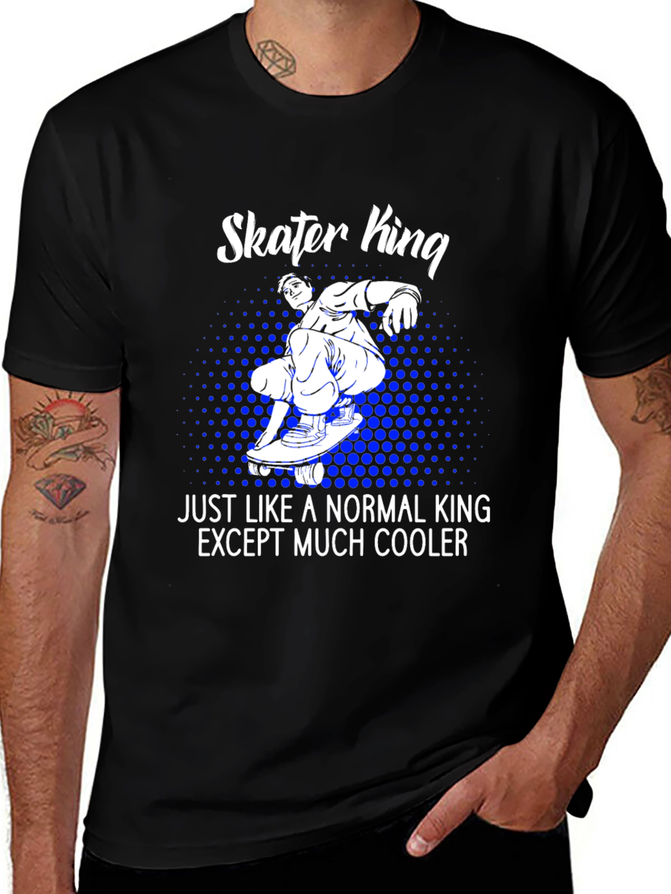 Skater King T-Shirt - Cool Graphic Tee