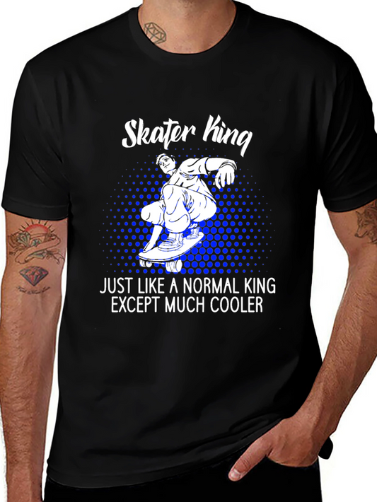 Skater King T-Shirt - Cool Graphic Tee