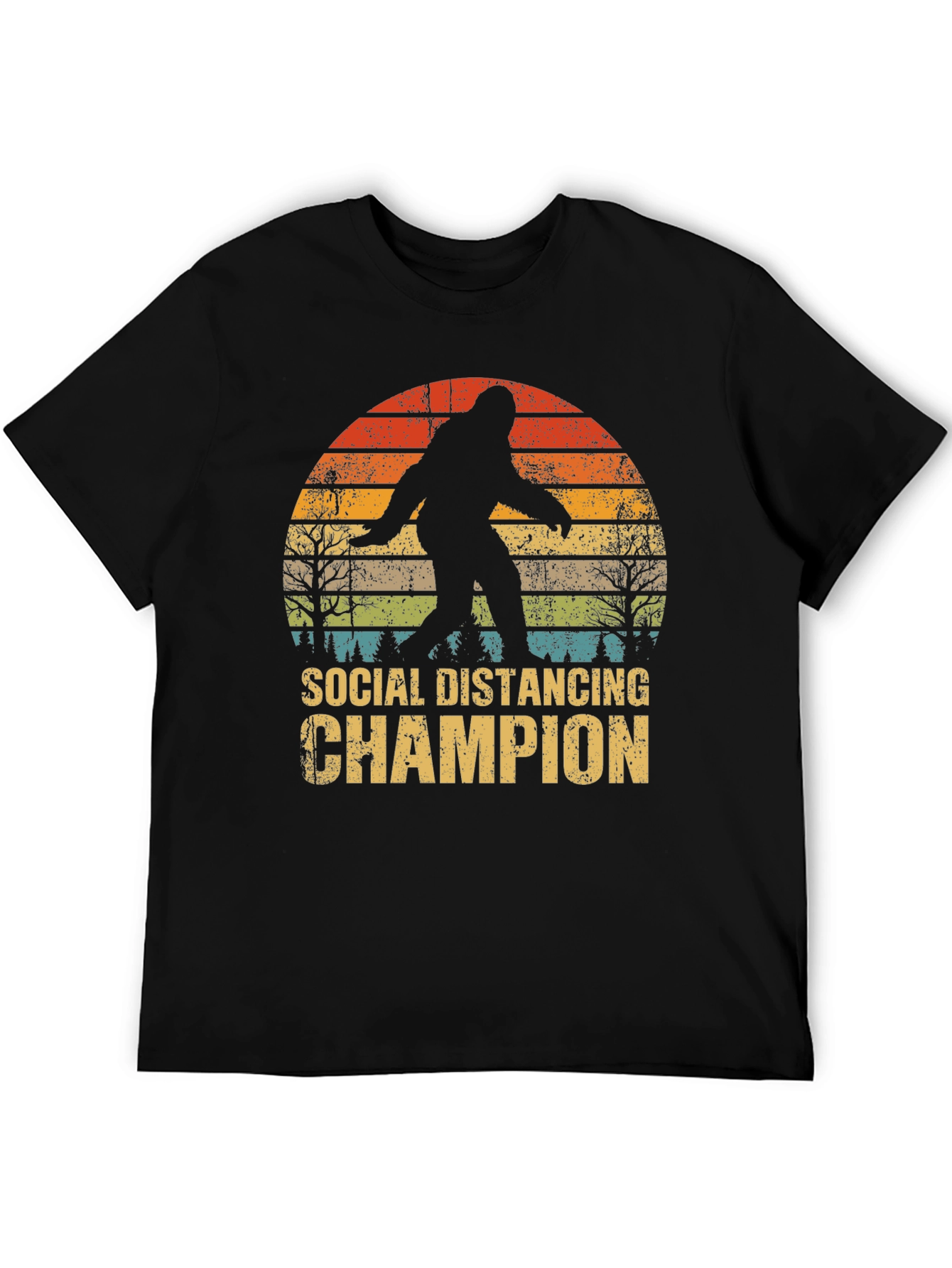 Social Distancing Champion Bigfoot T-Shirt