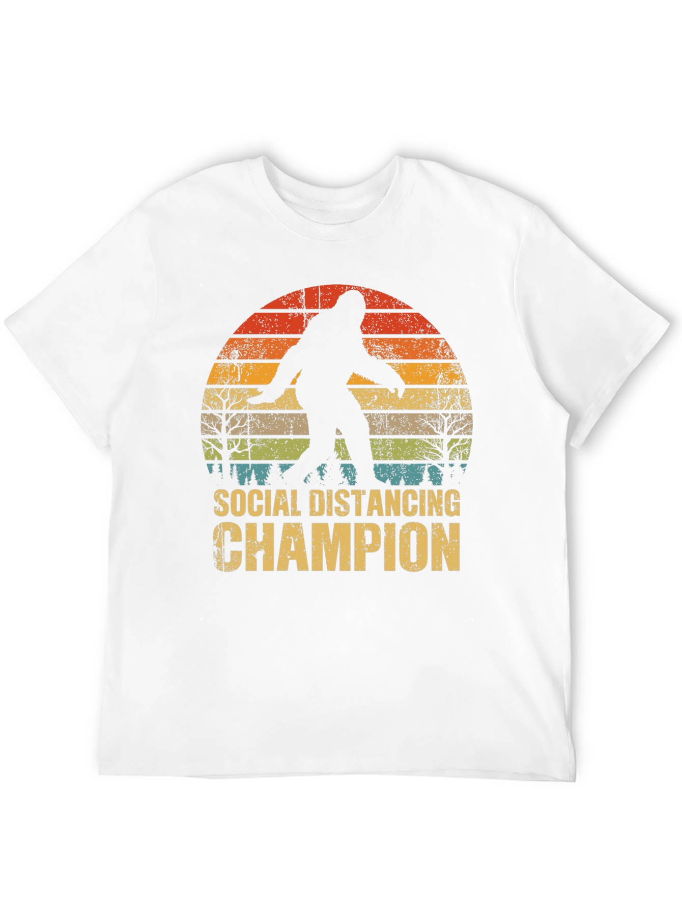 Social Distancing Champion Bigfoot T-Shirt