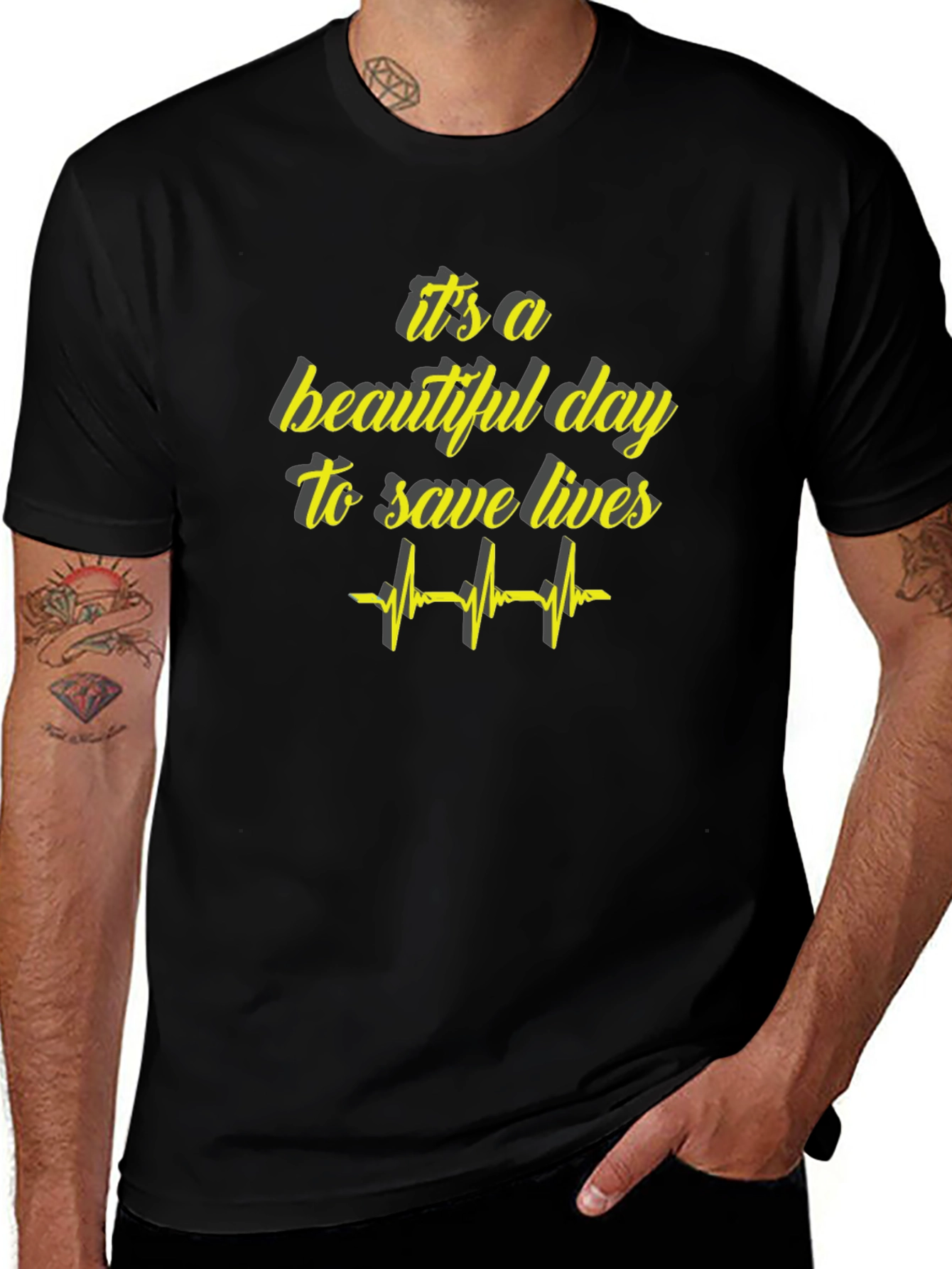 Its A Beautiful Day To Save Lives Graphic Tee