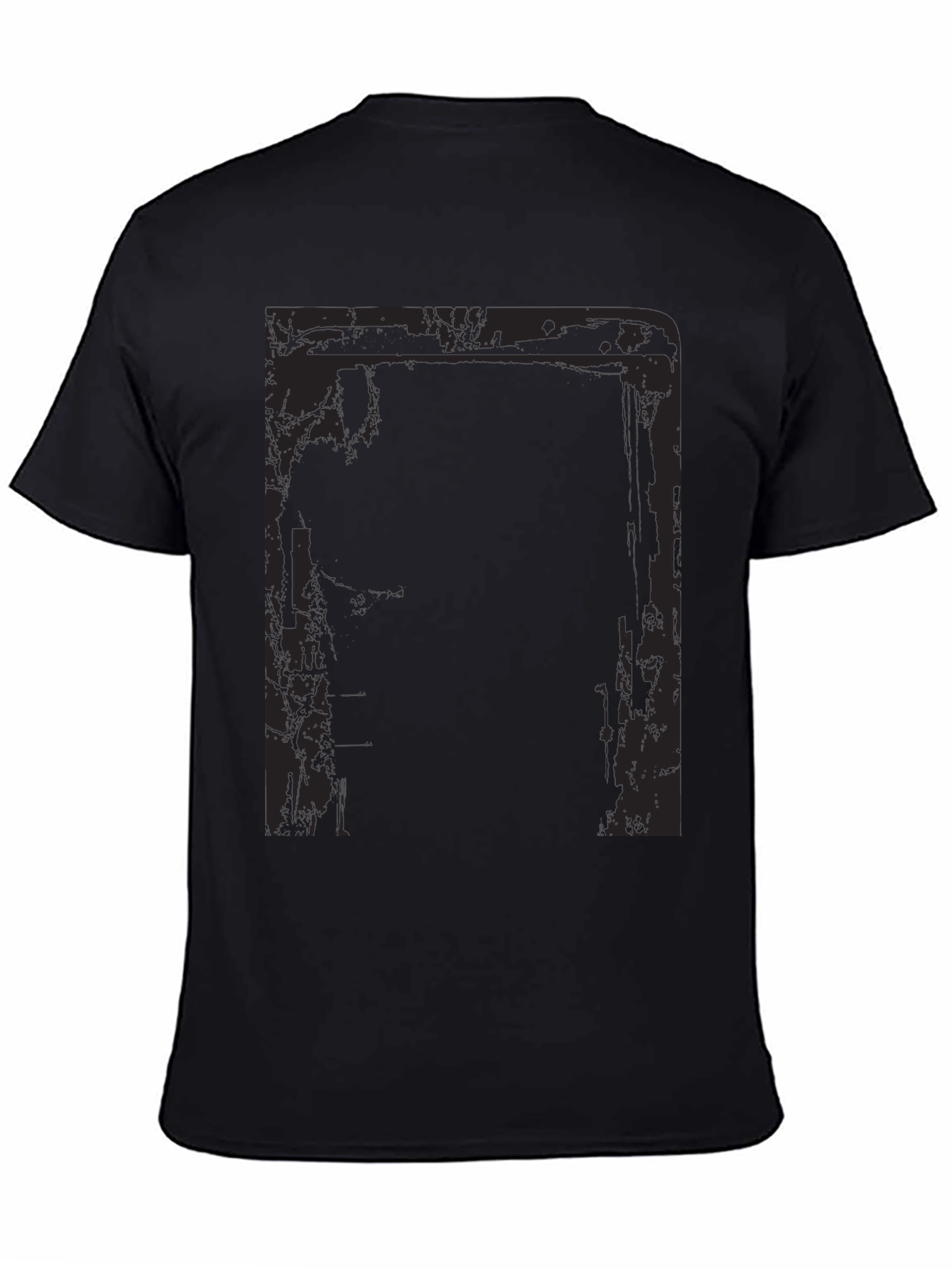 Graphic Print Black T-Shirt