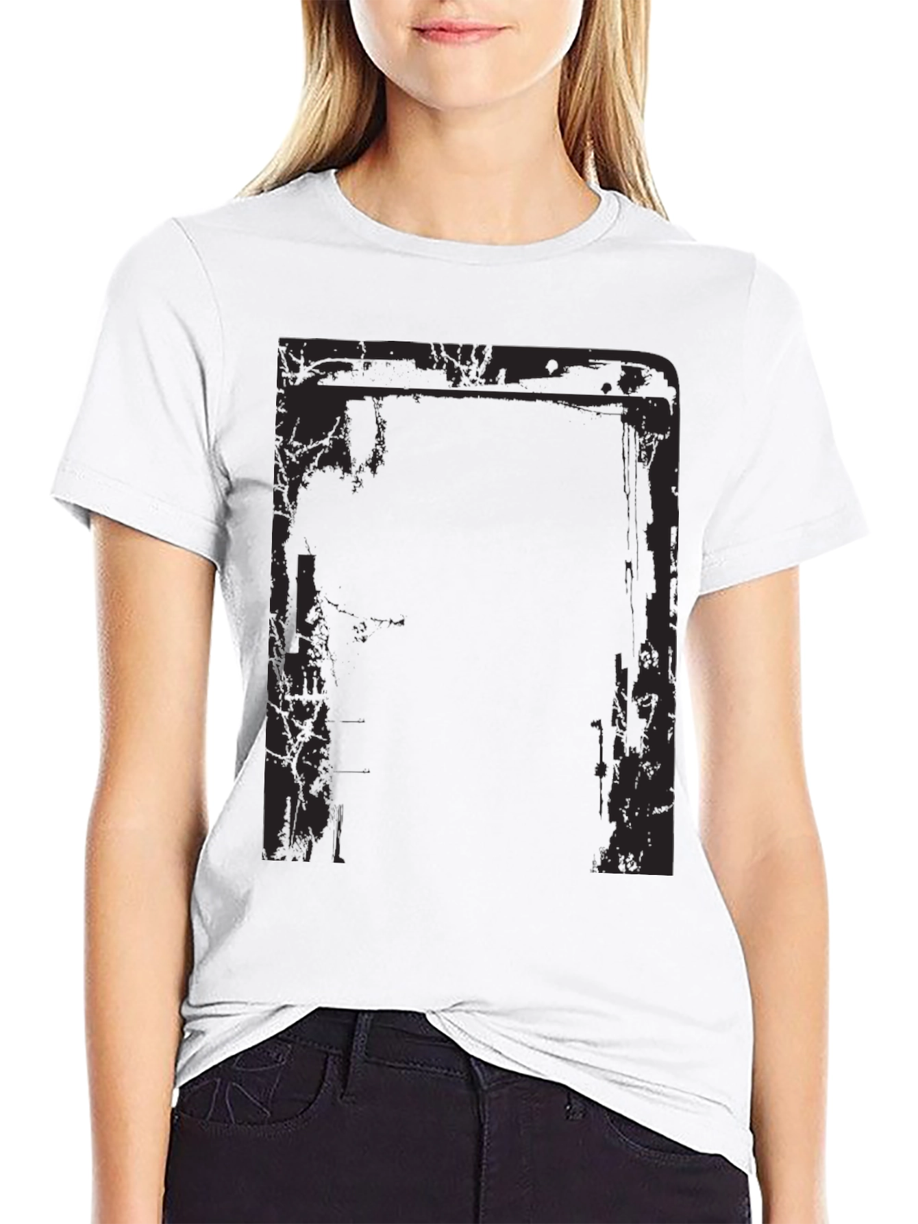 Graphic Print Black T-Shirt