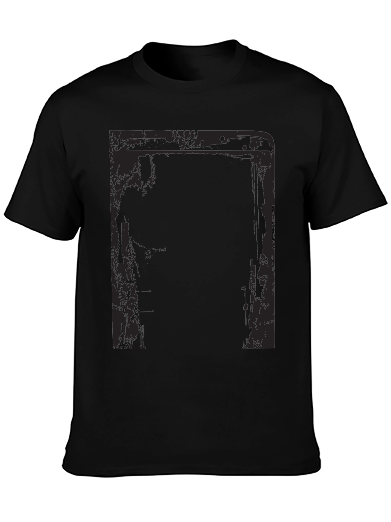 Graphic Print Black T-Shirt