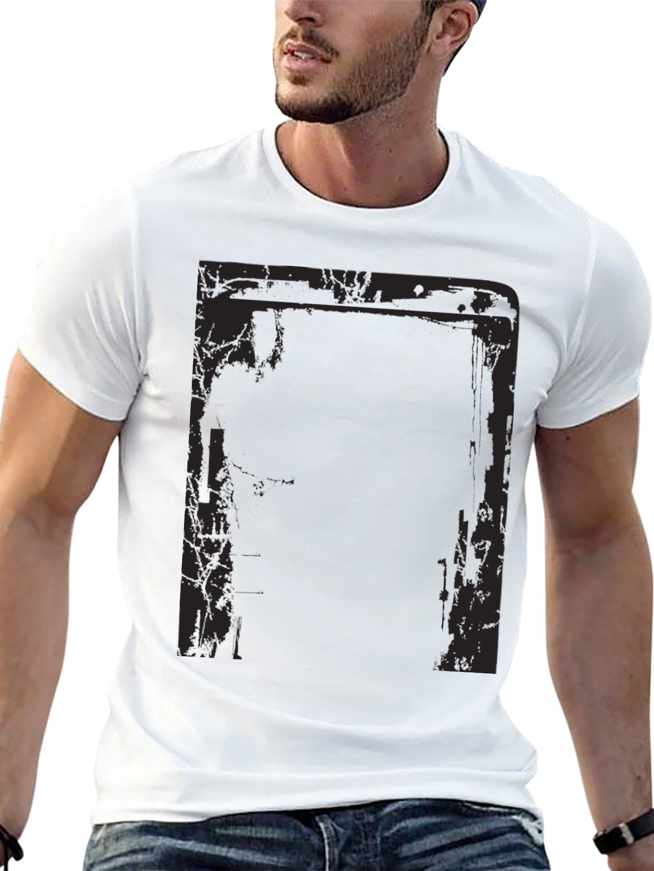 Graphic Print Black T-Shirt