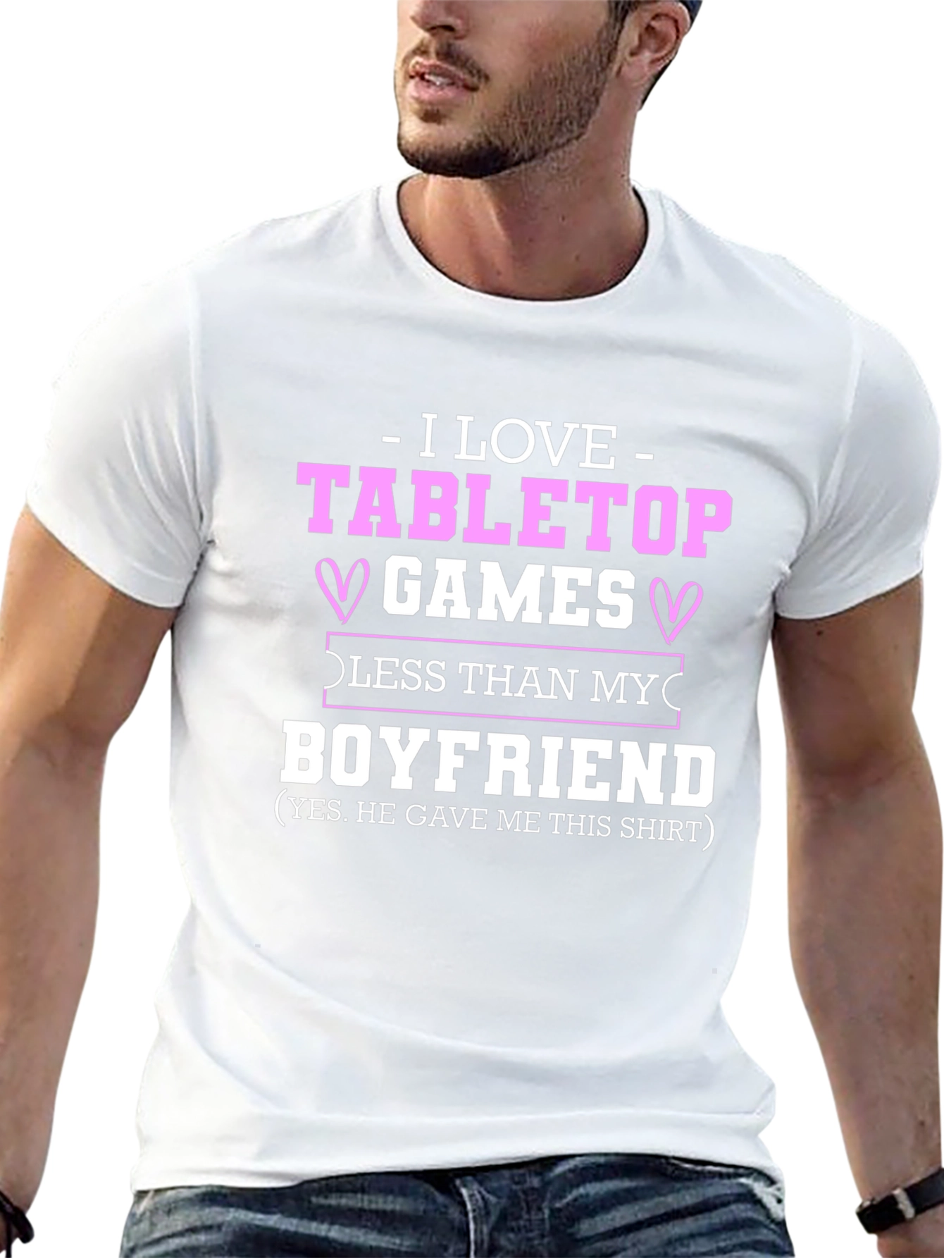 I Love Tabletop Games Boyfriend T-Shirt