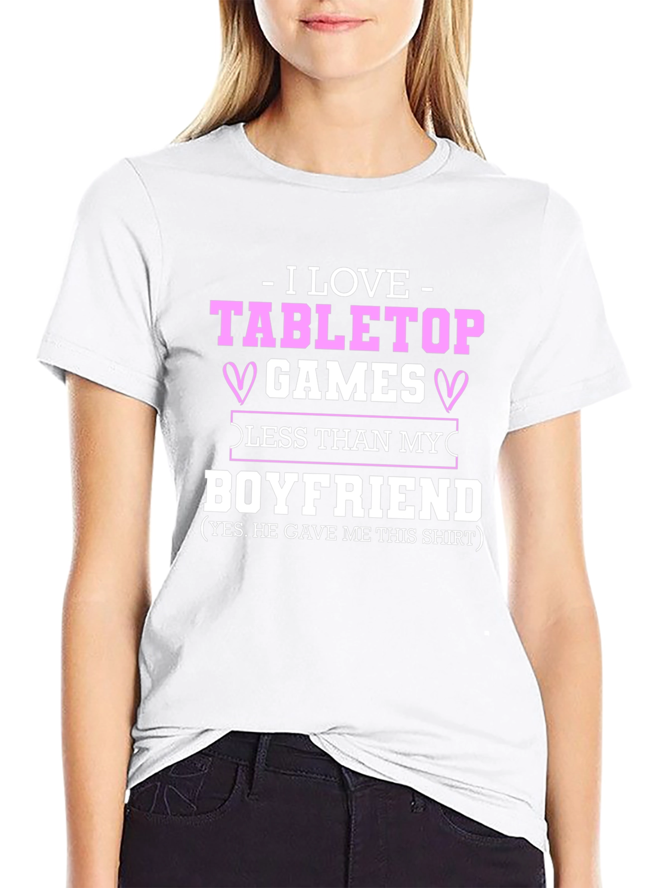 I Love Tabletop Games Boyfriend T-Shirt