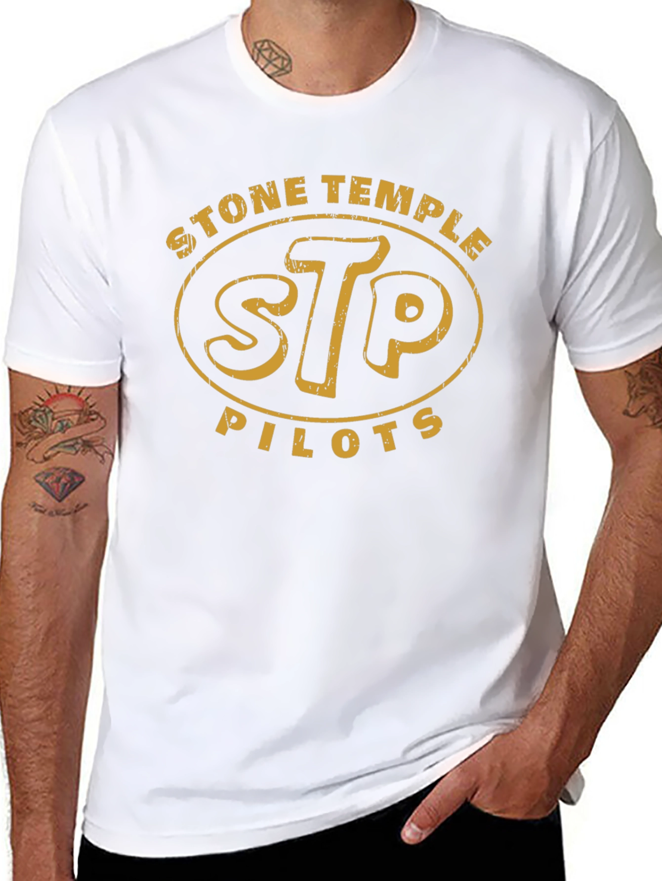 Stone Temple Pilots STP Band T-Shirt Black