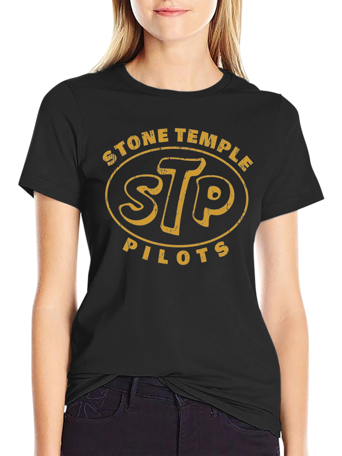 Stone Temple Pilots STP Band T-Shirt Black