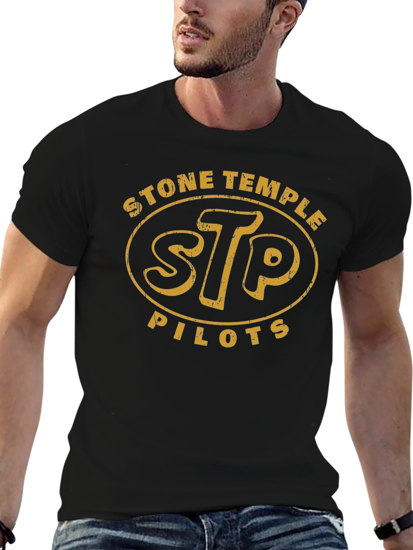 Stone Temple Pilots STP Band T-Shirt Black