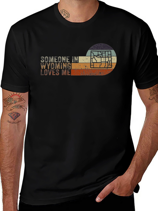 Wyoming Loves Me Retro T-Shirt