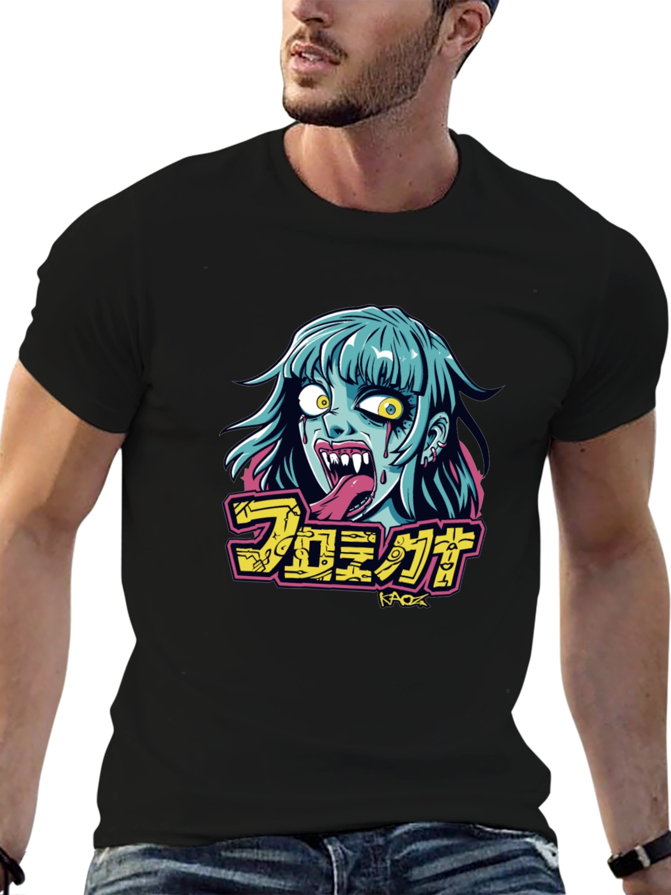 Zombie Graphic Tee - Black