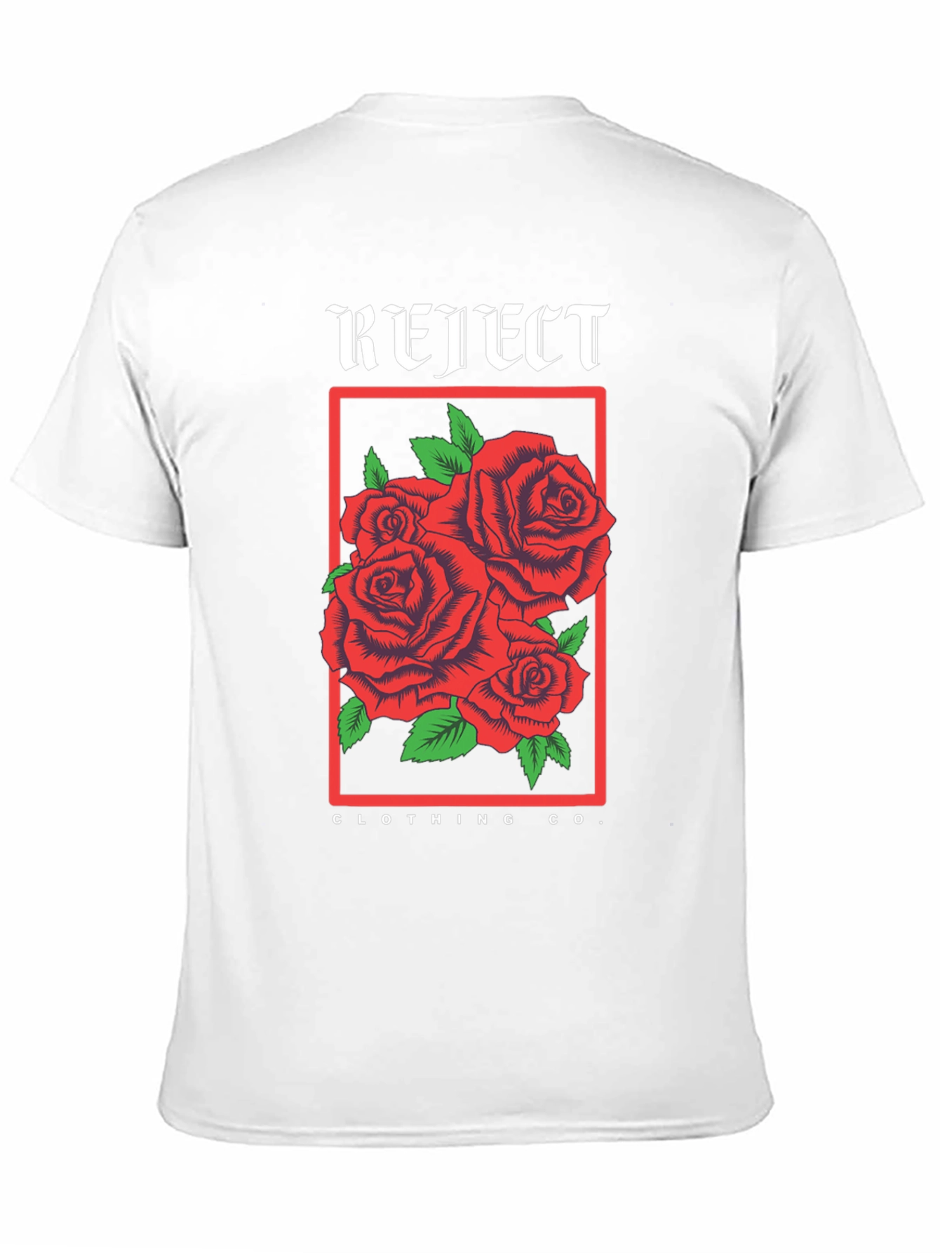 Reject Clothing Co. Roses Graphic Black T-Shirt