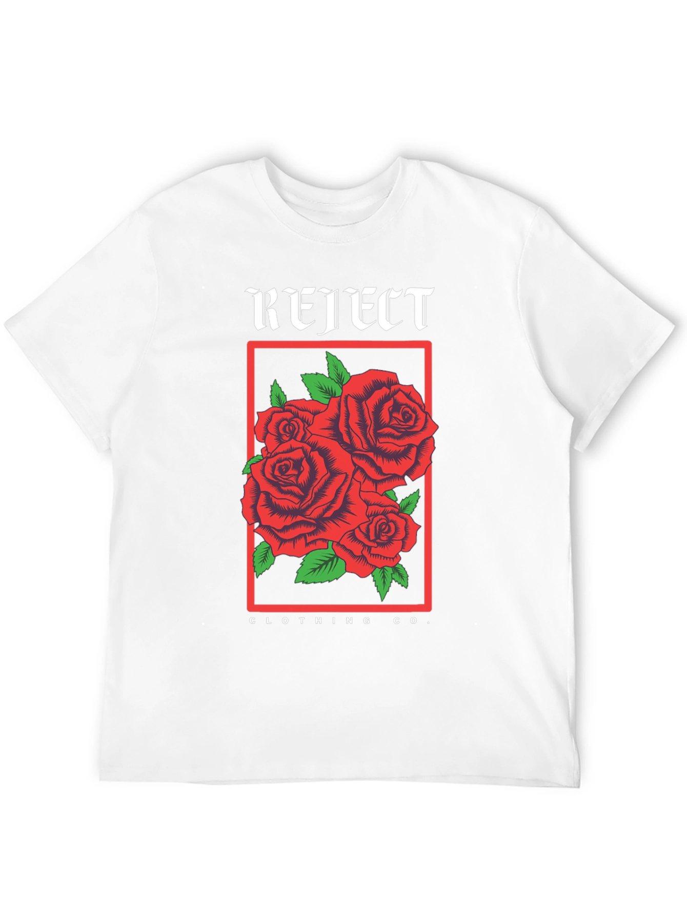 Reject Clothing Co. Roses Graphic Black T-Shirt