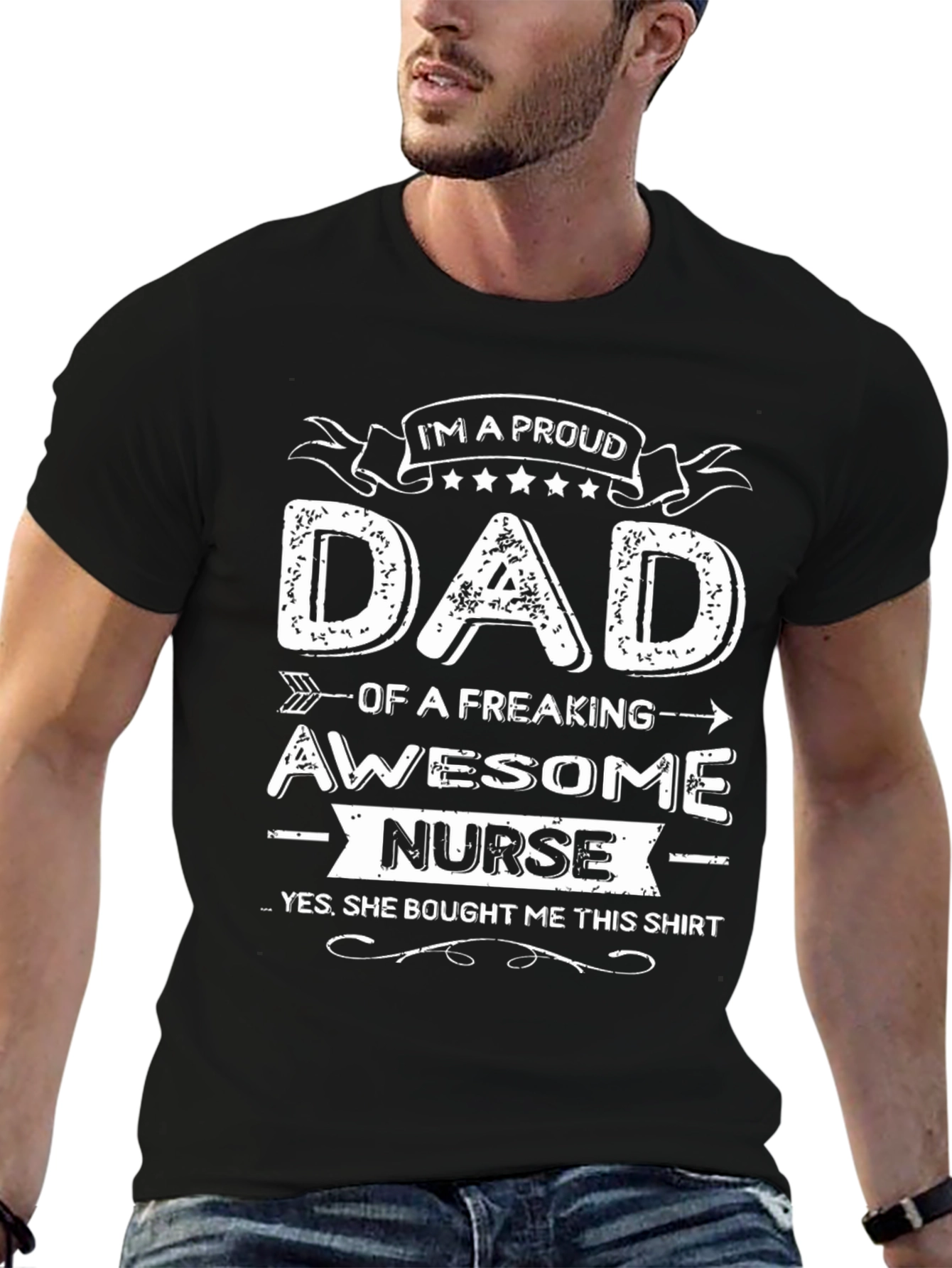 Proud Dad of a Freaking Awesome Nurse T-Shirt