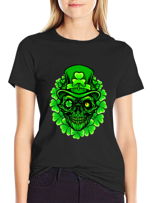 St. Patricks Day Skull Graphic Tee