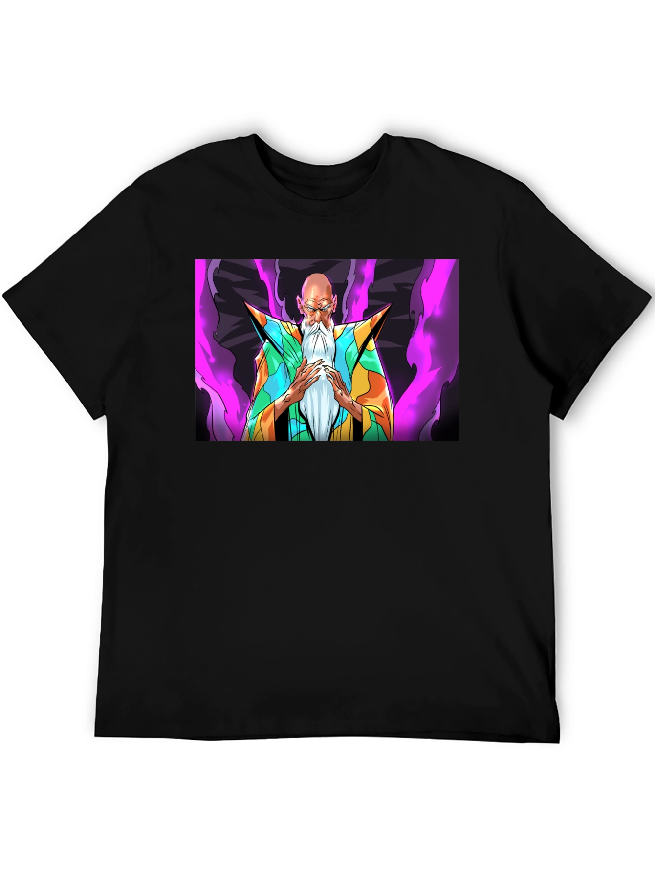 Anime Grand Master Graphic Tee - Black
