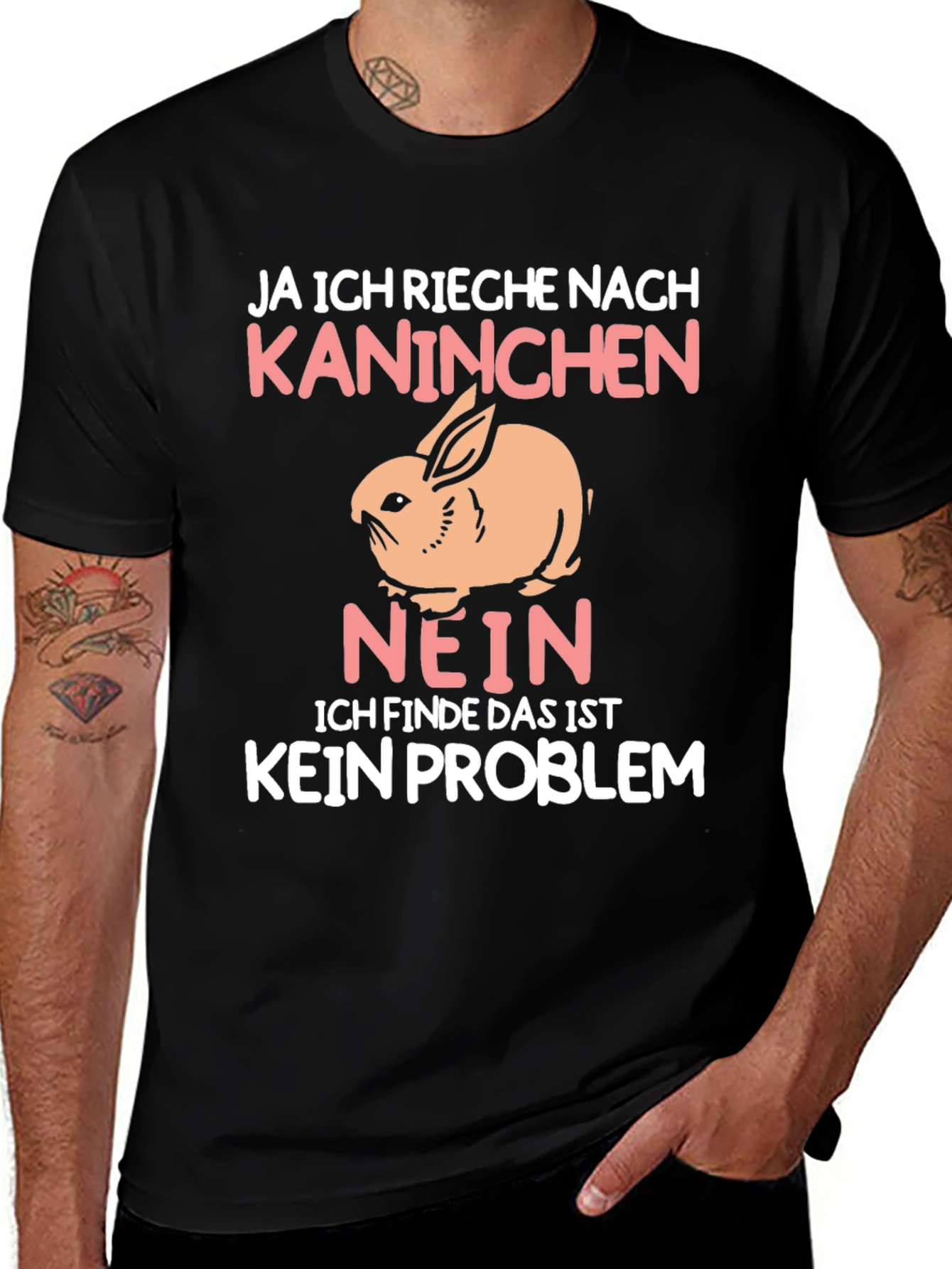 Rabbit Graphic T-Shirt - Ja Ich Rieche Nach Kaninchen