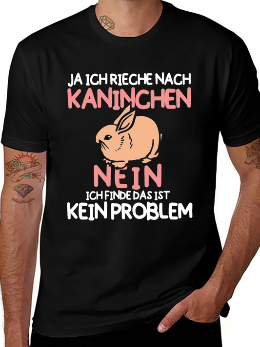 Rabbit Graphic T-Shirt - Ja Ich Rieche Nach Kaninchen