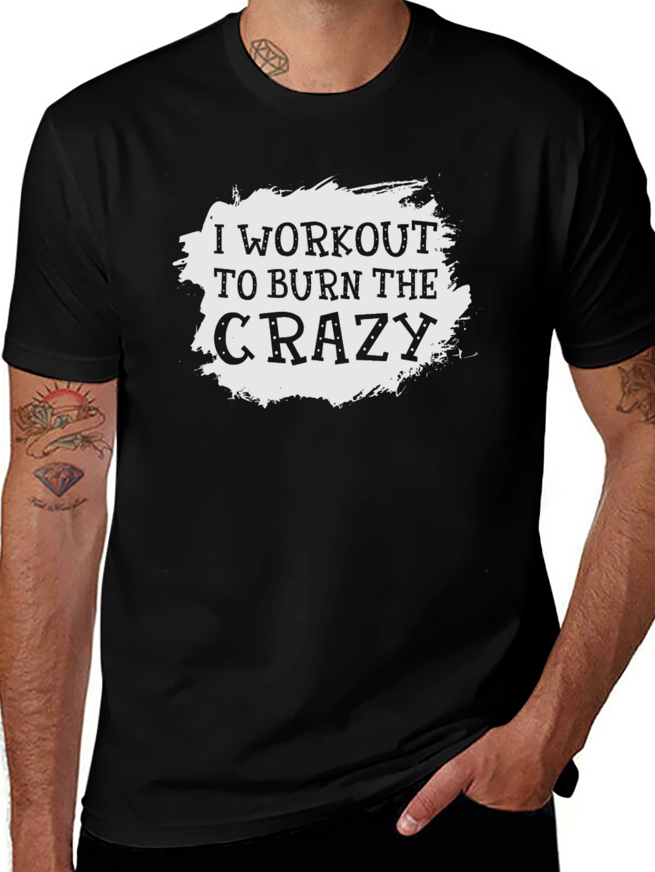 Workout to Burn Crazy Graphic Tee