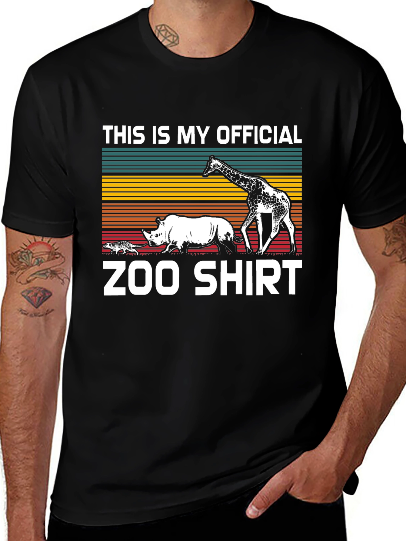Zoo Animal Graphic T-Shirt