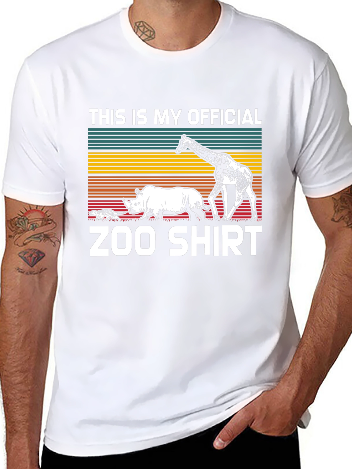 Zoo Animal Graphic T-Shirt