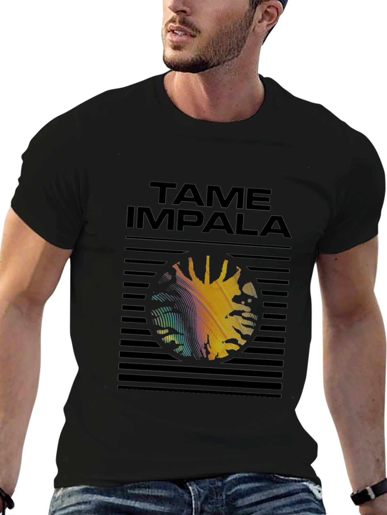 Tame Impala Graphic Print Black T-Shirt