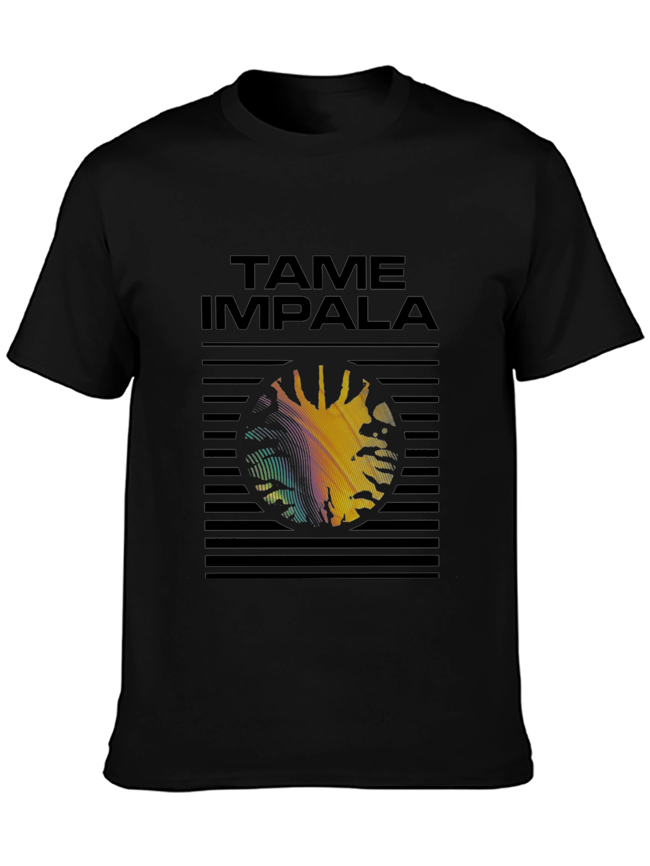 Tame Impala Graphic Print Black T-Shirt
