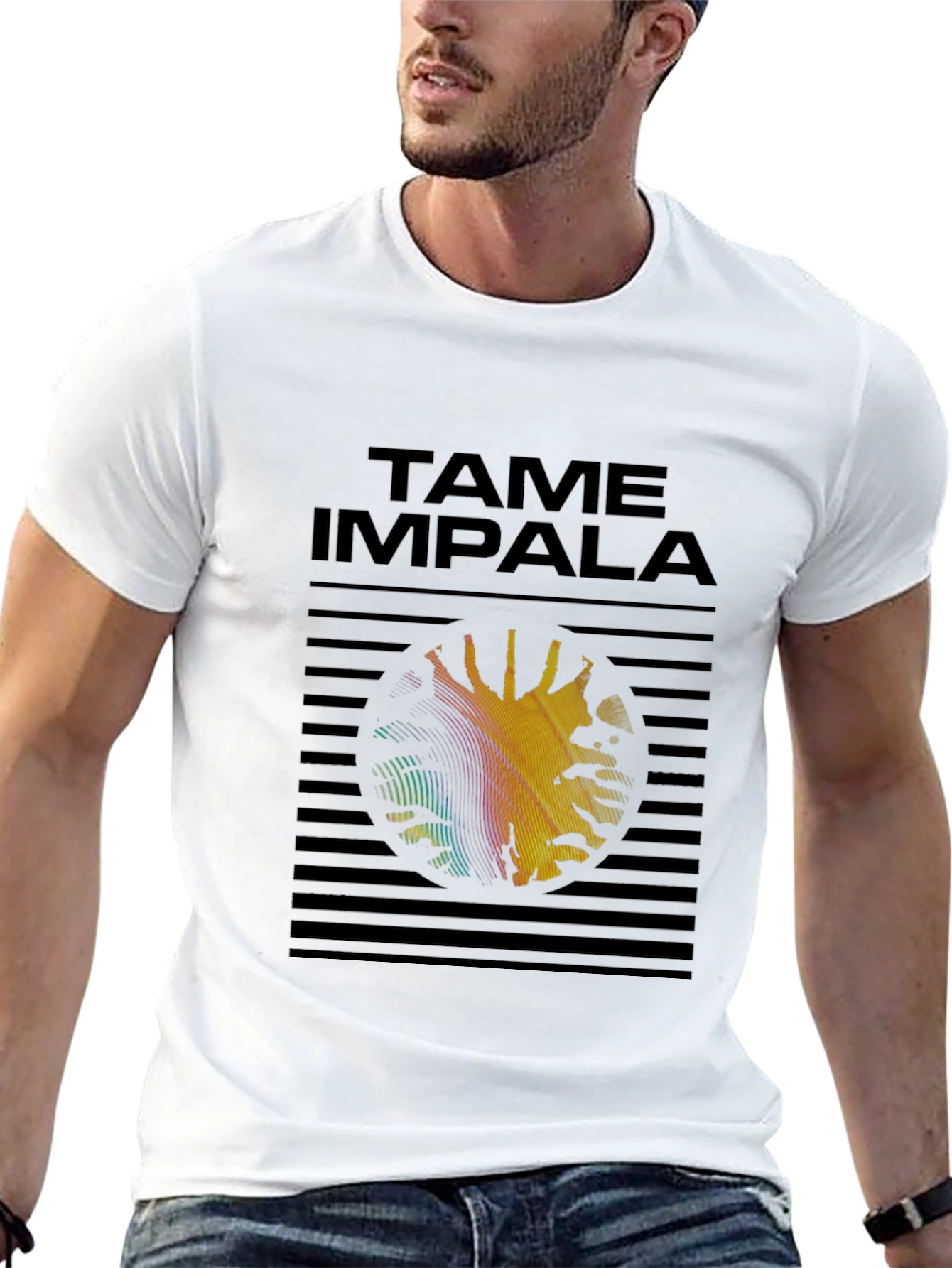 Tame Impala Graphic Print Black T-Shirt