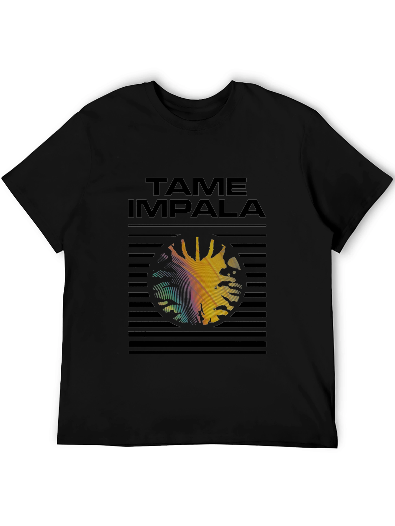 Tame Impala Graphic Print Black T-Shirt