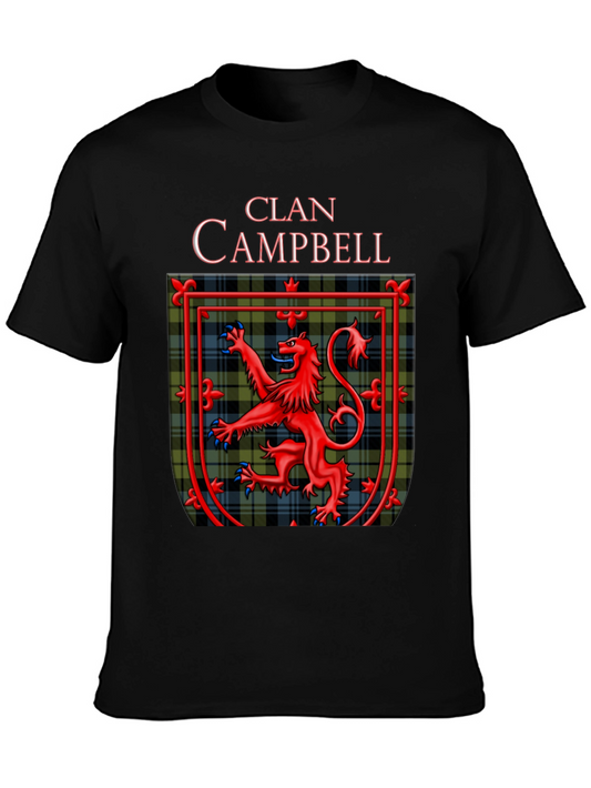Clan Campbell Crest T-Shirt Scottish Heritage