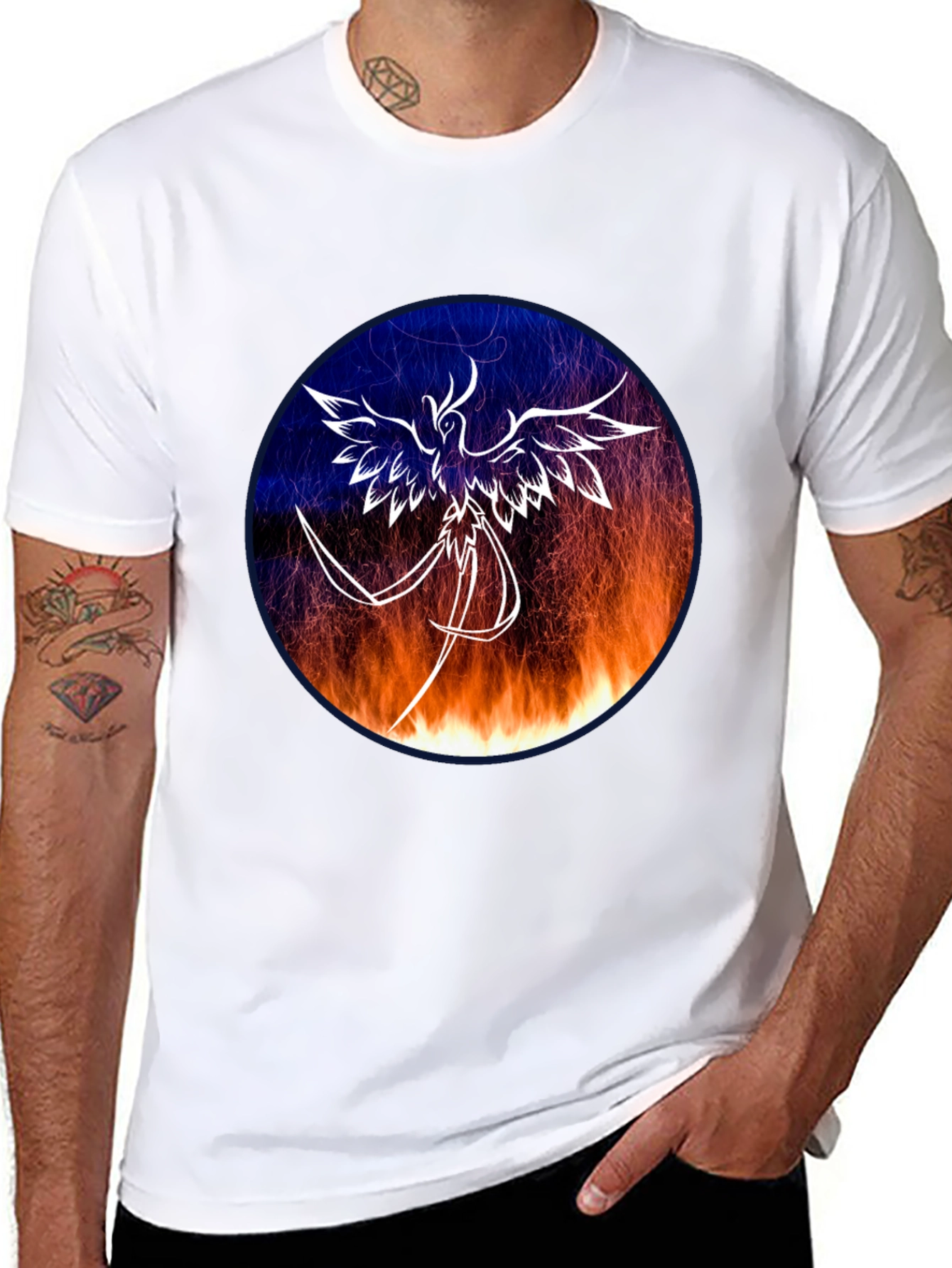 Phoenix Graphic Tee - Mens Black T-Shirt