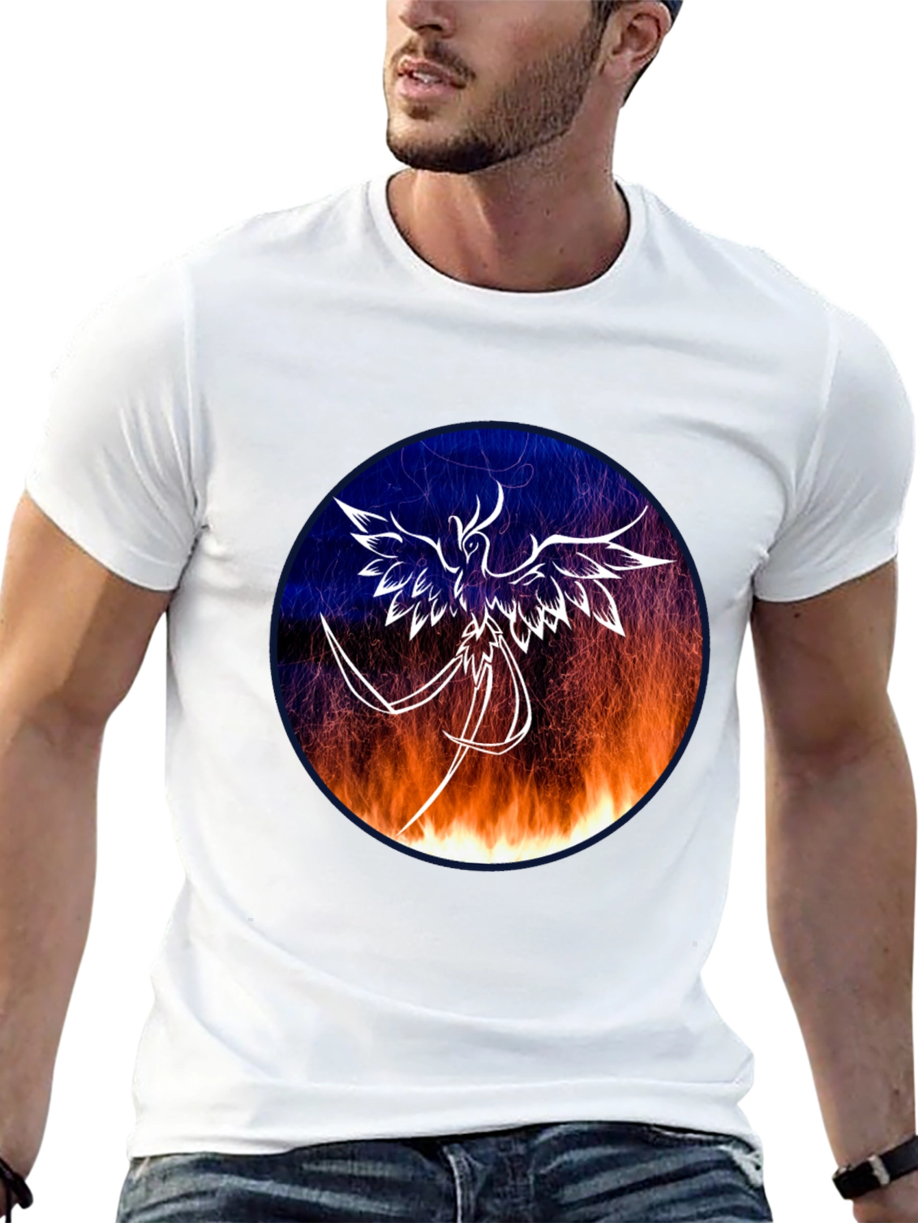 Phoenix Graphic Tee - Mens Black T-Shirt